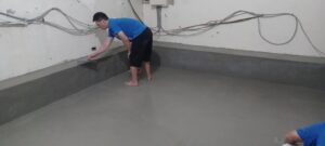 民權西路地坪碳纖維補強 粉光修飾